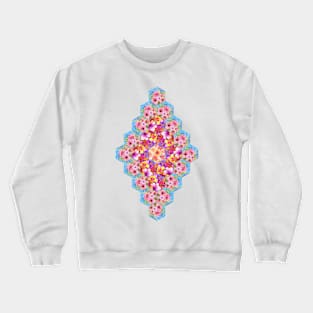 Boho Hexie Diamond Patchwork Crewneck Sweatshirt